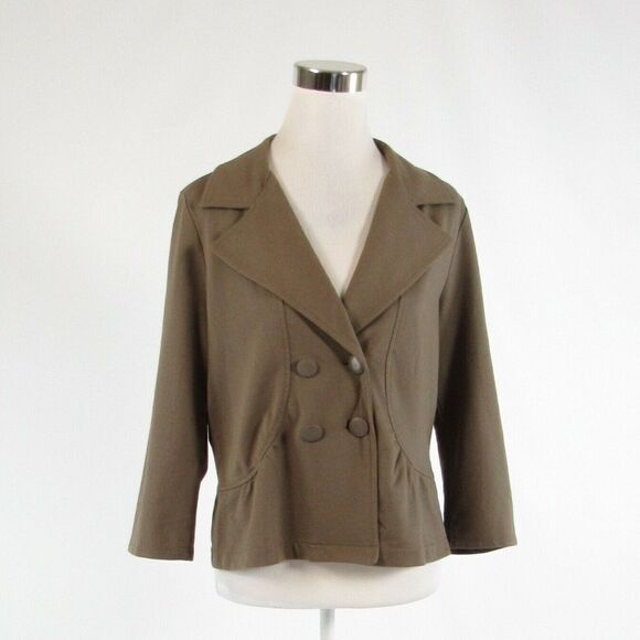 Cool brown ANN TAYLOR LOFT blazer jacket M - Picture 1 of 8